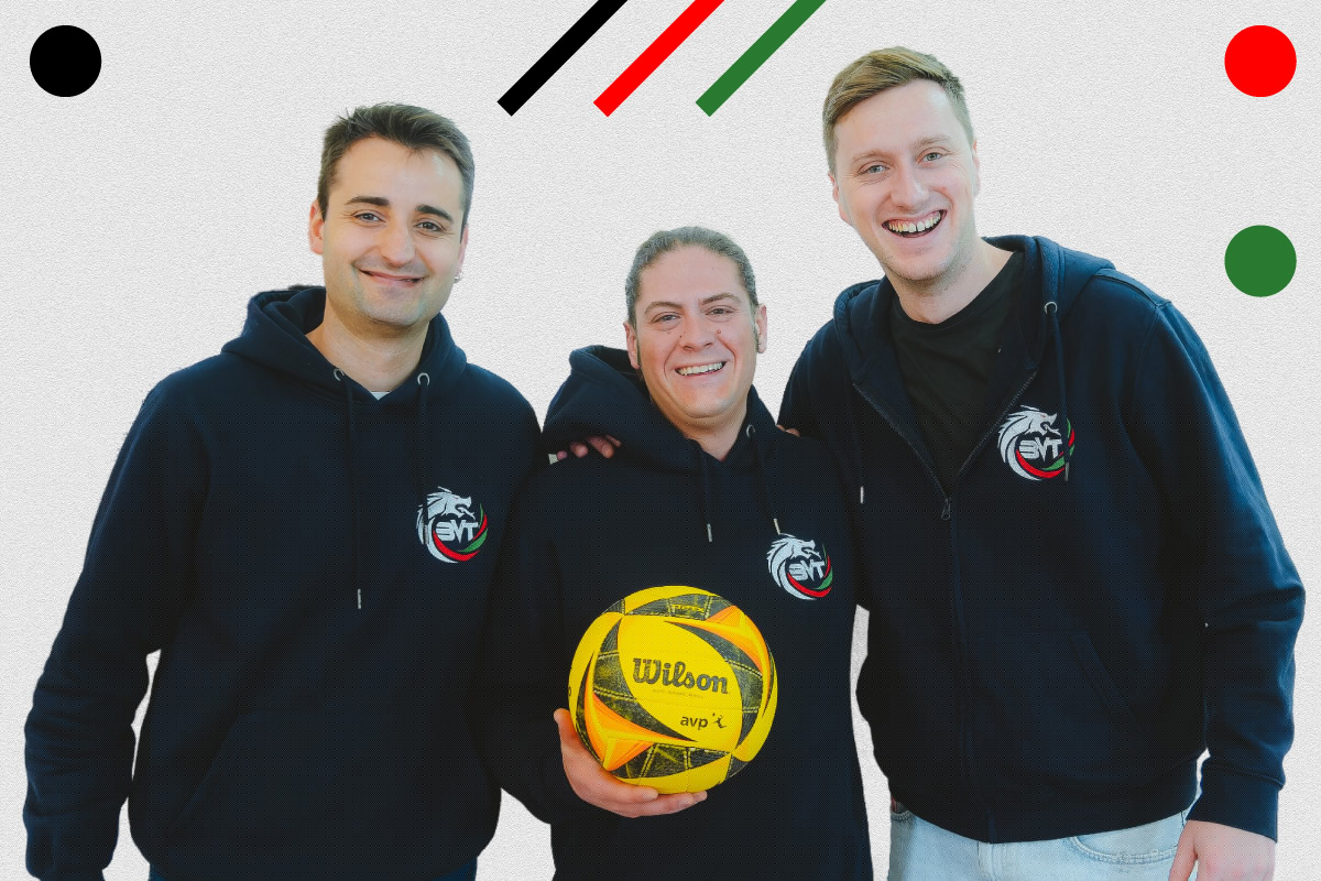 Staff dei corsi di Beach Volley Terni